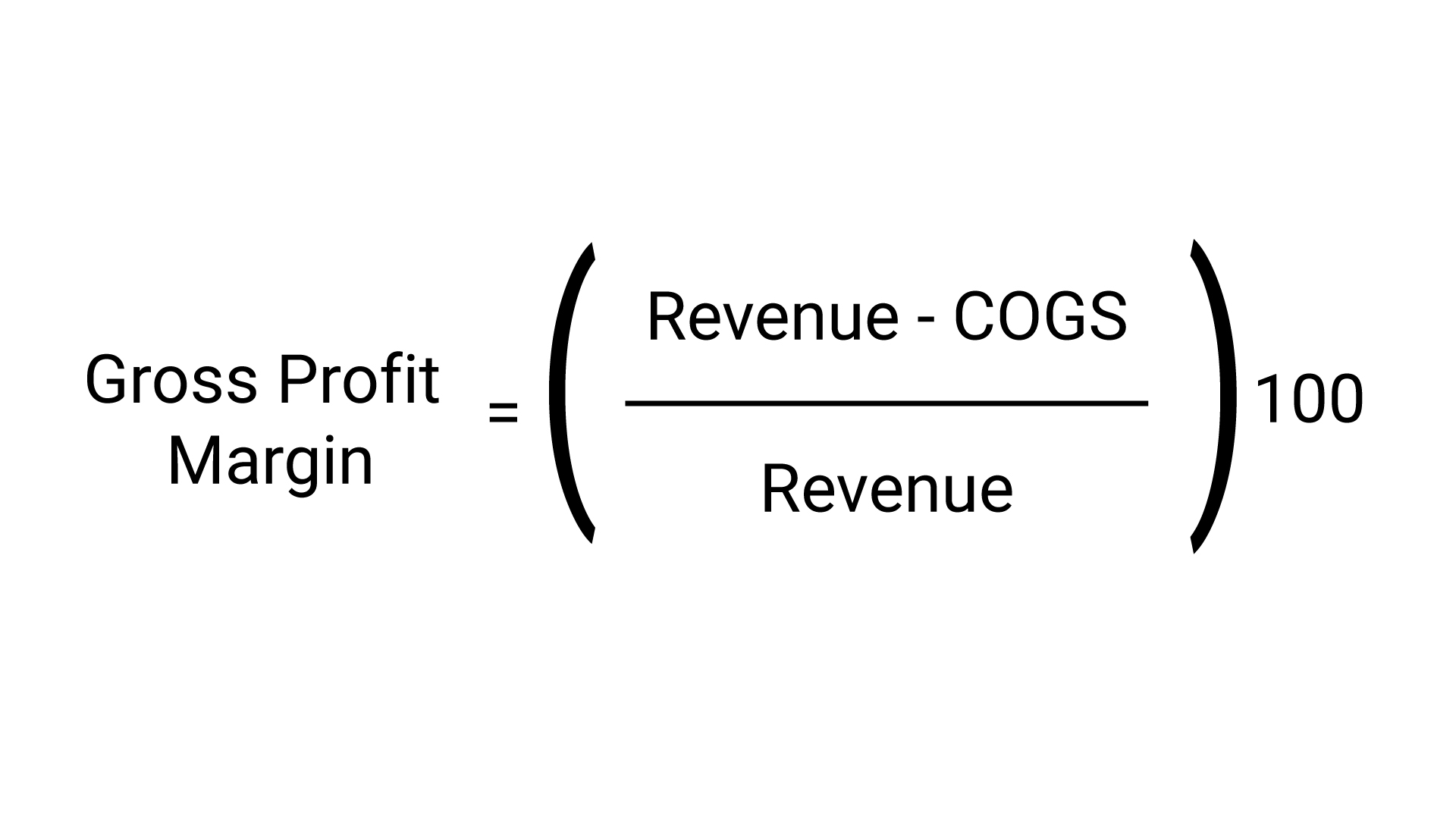 how to calculate gross profit margin formula